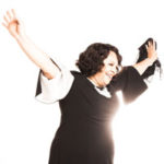 SHARI ADDISON singing joyfully in THE GOSPEL AT COLONUS (photo by Joe Mazza)
