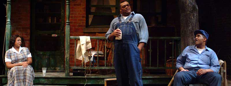Photo of Jacqueline Williams, A.C. Smith, and John Steven Crowley in FENCES by Michael Brosilow.