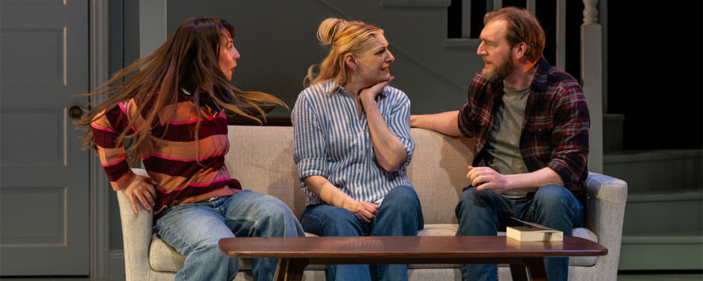 Photo of Ellie Duffey, Becca Ayers, and Cliff Chamberlain by Michael Brosilow.