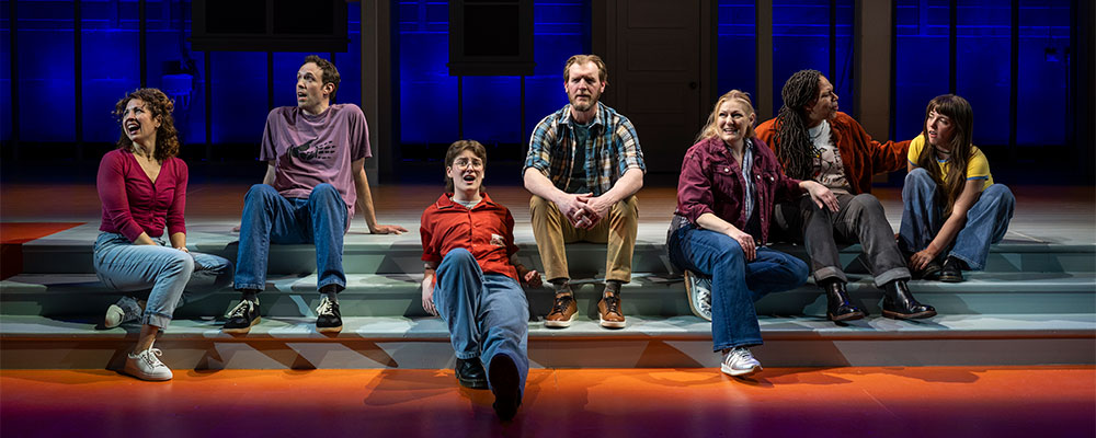 Photo of Amanda Pulcini, Alex Goodrich, Z Mowry, Cliff Chamberlain, Becca Ayers, Bethany Thomas, and Ellie Duffey by Michael Brosilow.
